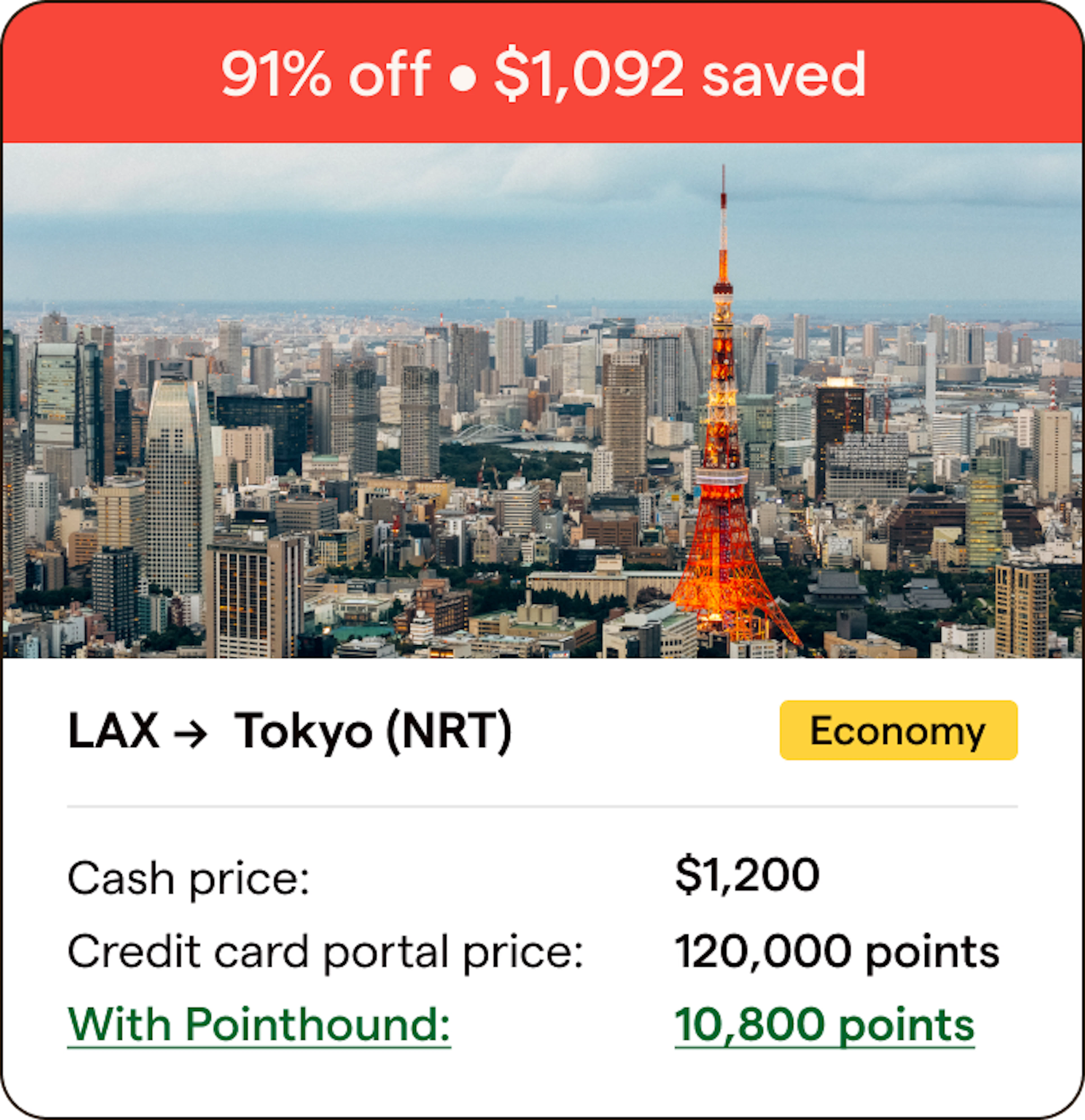 Tokyo flight deal